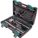 Набор инструментов, 1/2", 1/4", CrV, 82 предм.// STELS 14105