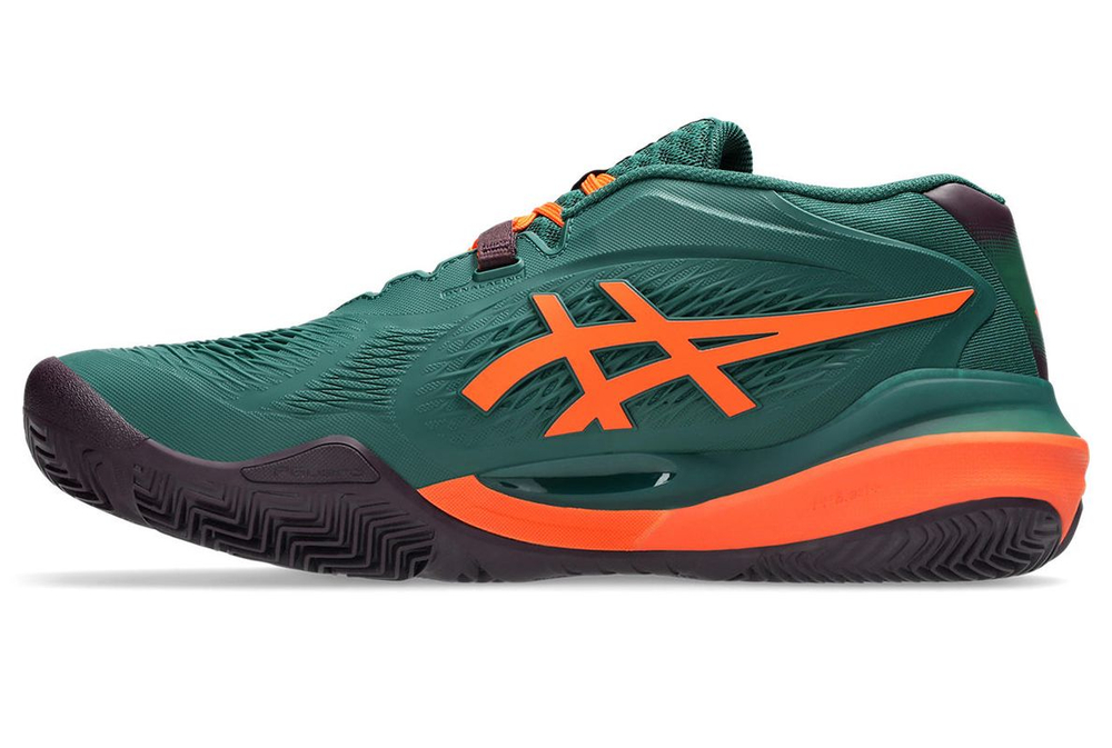 Мужские кроссовки для Падел Asics Gel-Resolution X Padel - jewel green/energy orange