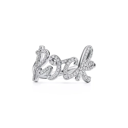 Кольцо из белого золота и бриллиантов, Tiffany💠Rock 🤘В наличии