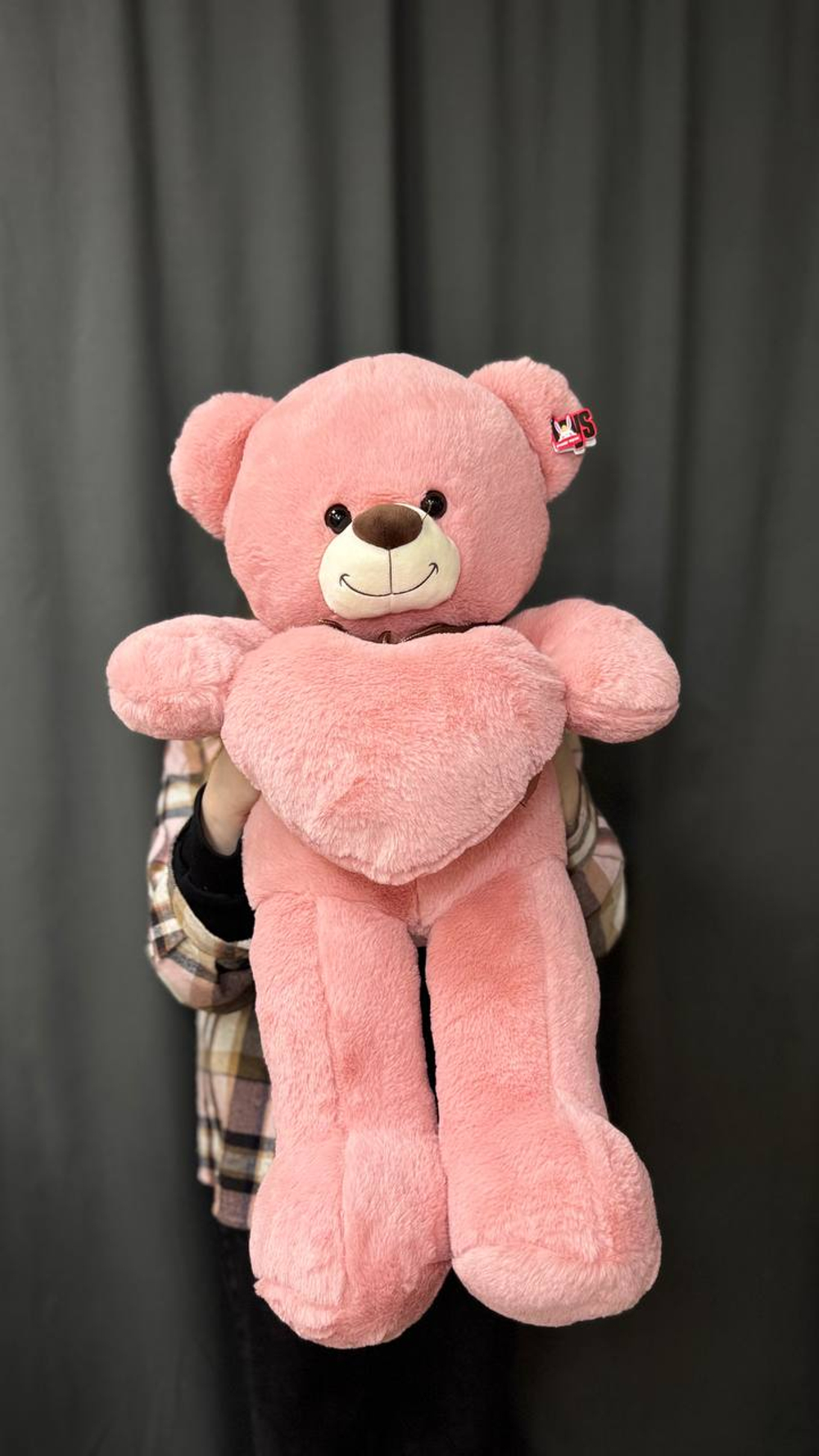 Розовый медведь "Сердце"