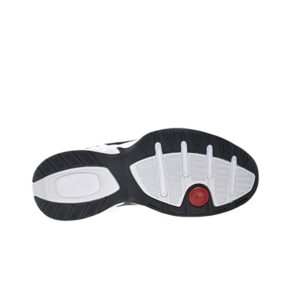 Nike air monarch black red white online