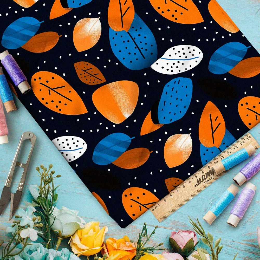 Ткань Ниагара Софт осенний гарден