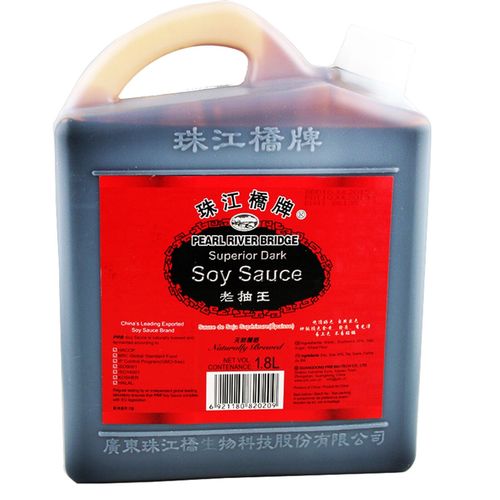Соус Pearl River Bridge Соевый темный, 1800 мл