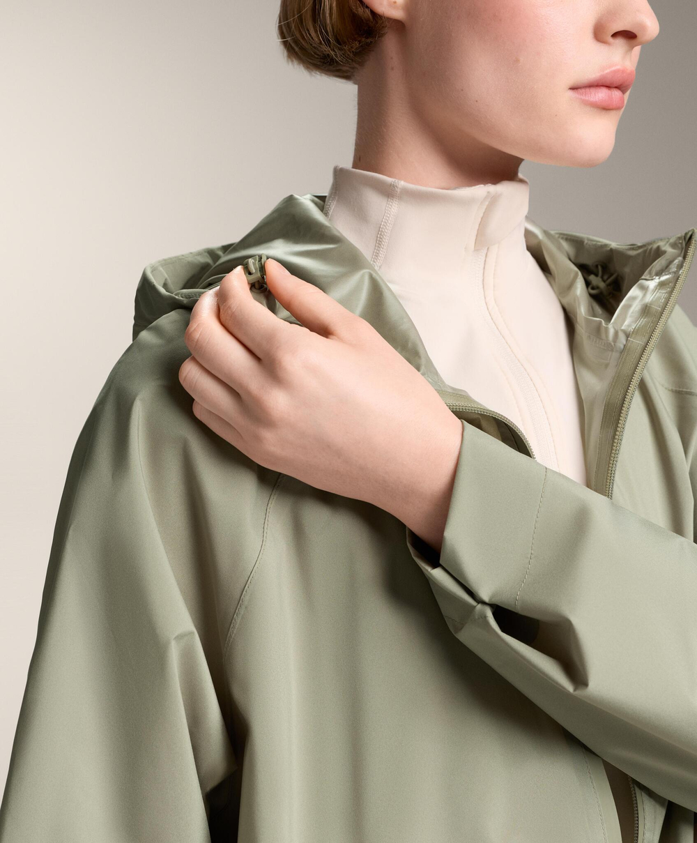 Oysho Ультралегкий компактный плащ, светлый хаки