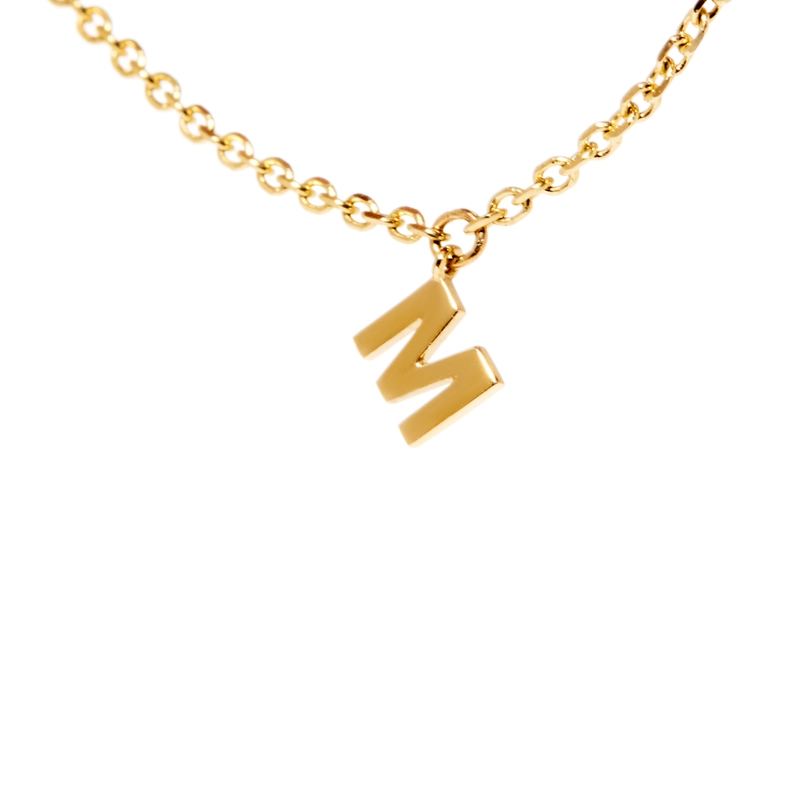 Вечный браслет Персонализация с Буквой – Золото