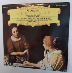 Винтажная виниловая пластинка LP W. A. Mozart Моцарт, Liszt  Лист Ferenc Chamber Orchestra, Serenade No.3 In D Major K.185, March K.189, Divertimento In B Flat Major K.137 (Венгрия 1987)