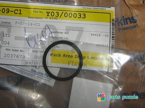 Кольцо форсунки уплотнительное / SEAL - INJECTOR АРТ: Y03/00033