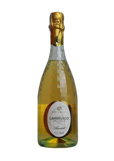 Вино игристое Lambrusco Rose Di Bacco Bianco 7.5%