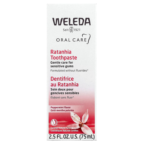 Weleda, Oral Care, зубная паста из ратании, со вкусом перечной мяты, 75 мл (2,5 жидк. унц.)