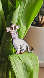 Страдающие броши «Коты» (турбокот, королевский кот, кот с лютней)