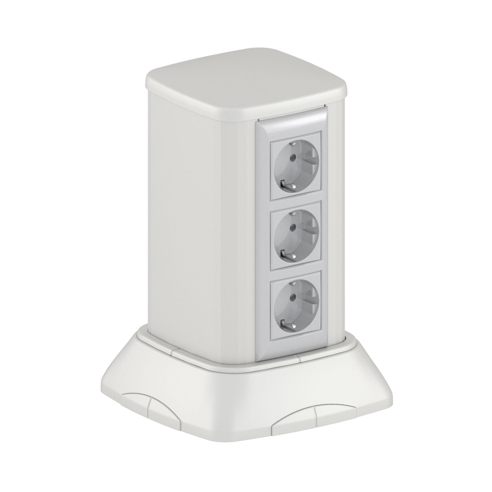 Миниколонна алюминиевая 0,25 м, цвет светло-серебристый металлик