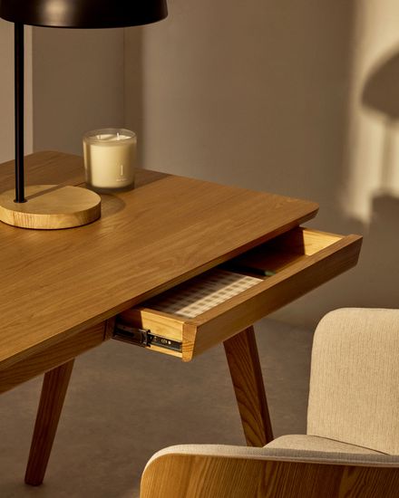 Рабочий стол Jakes 120x70 натуральный шпон Испания 