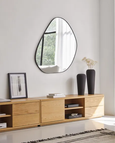 Abilen Тумба под TV с одной дверцей из шпона дуба с 2 ящиками 150 x 43,6 см