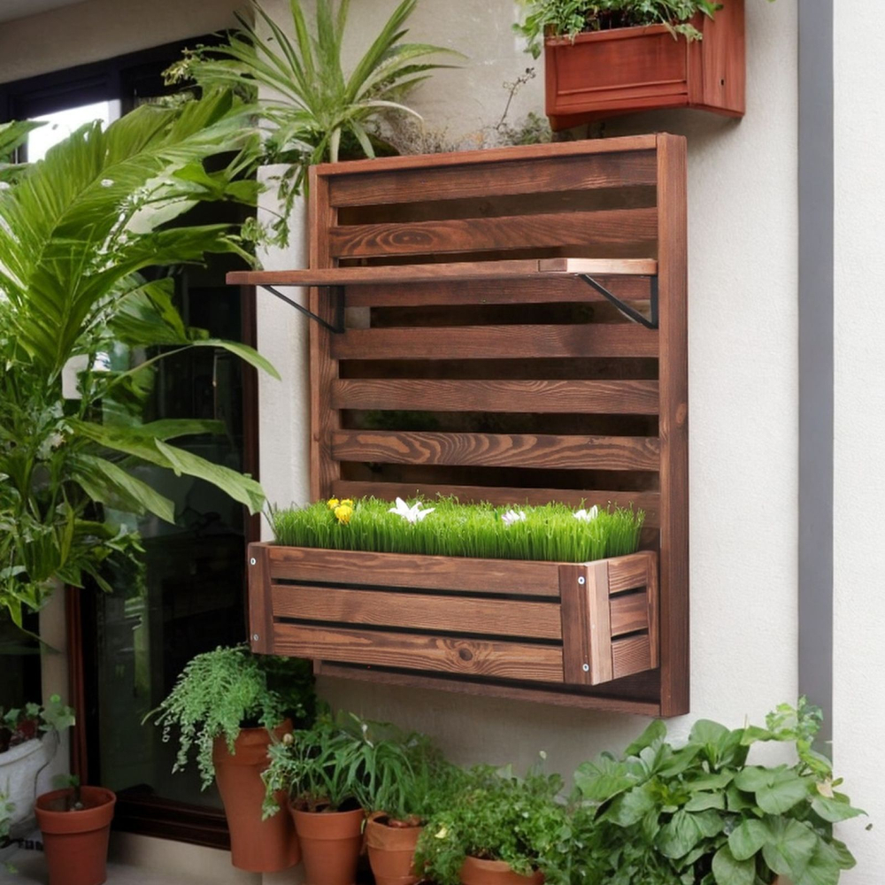 Ящик навесной деревянный Эпларо, венге