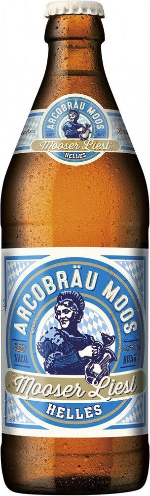 Пиво Аркоброй Мозер Лизель Хеллес / Arcobrau Mooser Liesl Helles 0.5 - стекло
