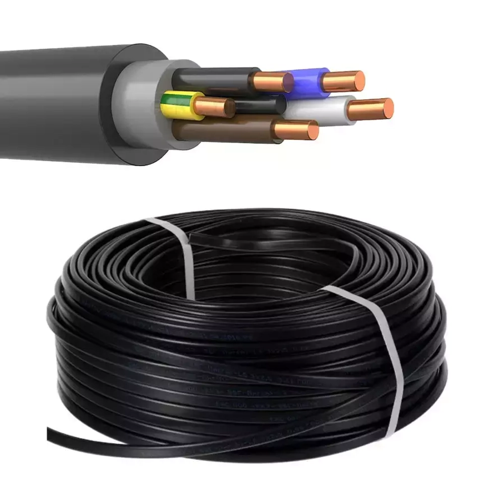 Кабель ВВГнг-LS 5х1.5 ГОСТ, бухта 100м