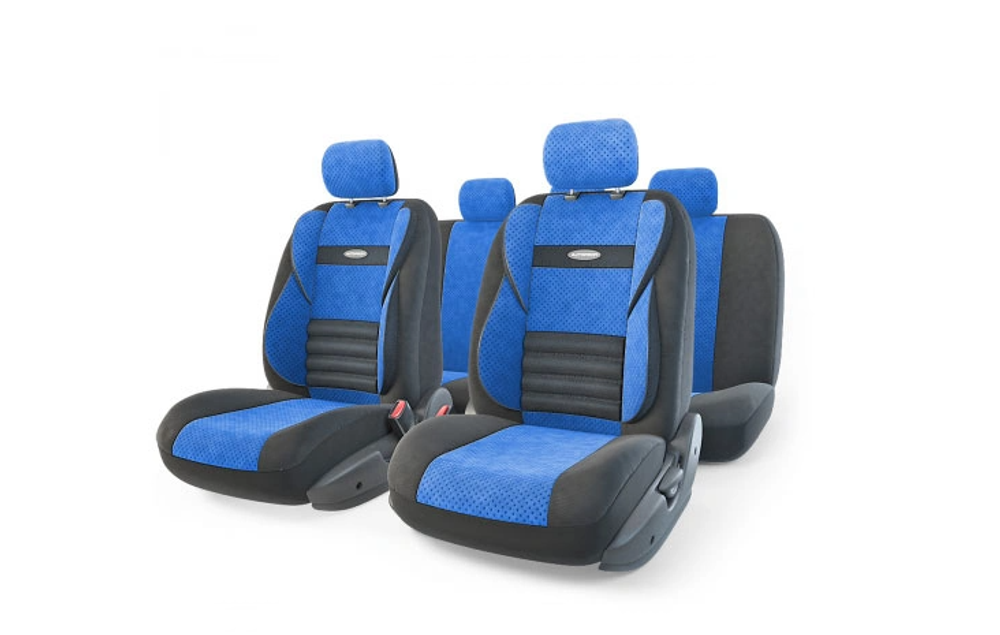 Авточехлы AUTOPROFI COMFORT COM-1105 BK/D.GY черный/синий размер М