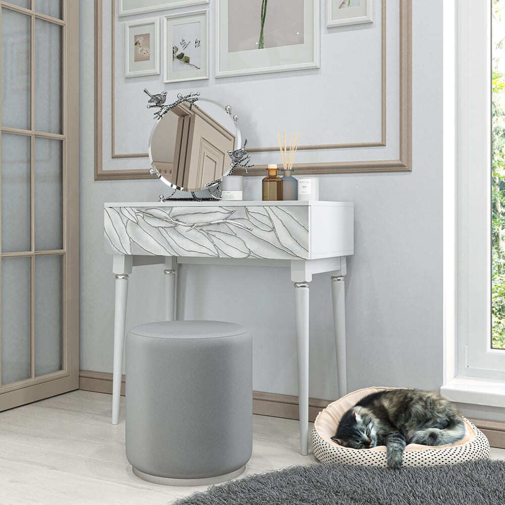 Ручка скоба мебельная Арт Бранч long Античное серебро