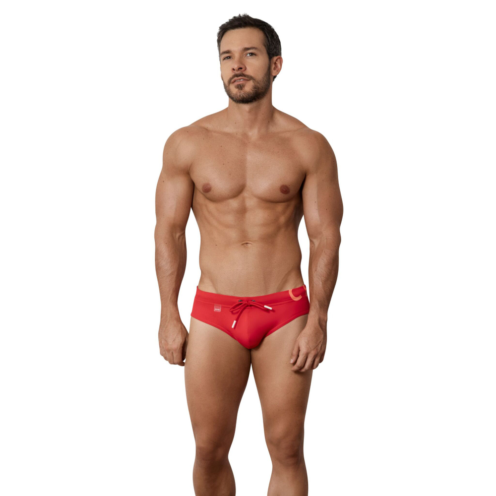 Красные мужские плавки-брифы Malibu Swimsuit Brief (Размер: L) (Цвет: красный)