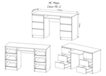 Стол письменный Мори МС-2 Белый