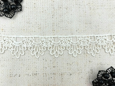Кружево плетеное, ш. 3 см, молочный