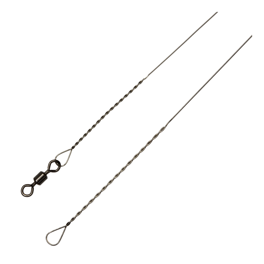 Поводок струна Leader с вертлюгом 0,40 мм, 40 см., 17 кг. (10 шт)