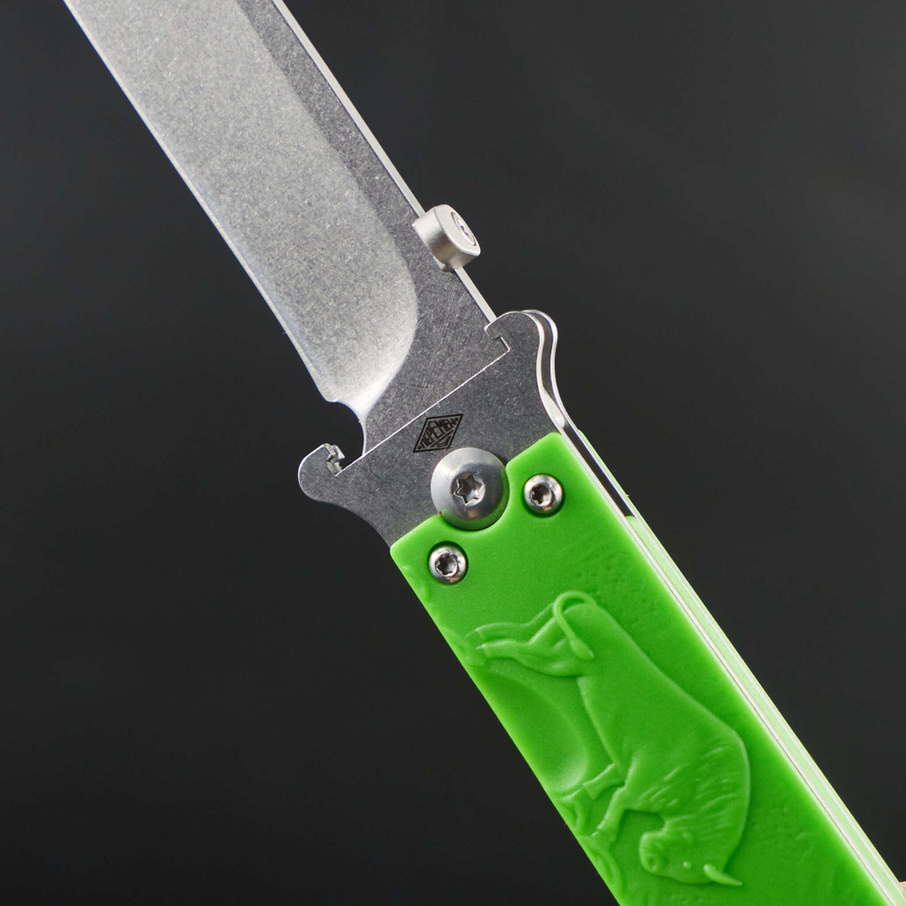 Нож складной Перемен Зубры зеленый