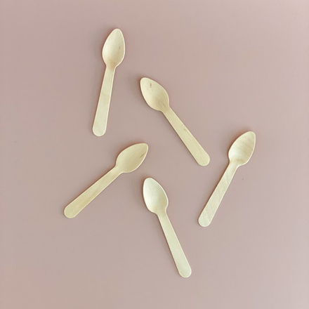 Ложка деревянная 5 штук, 11 см