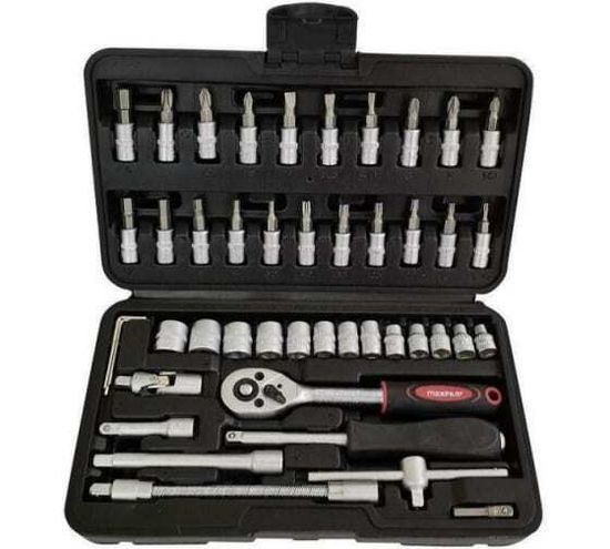 Набор инструмента MaxPiler (46 предм 1/2" и 1/4", CrV)