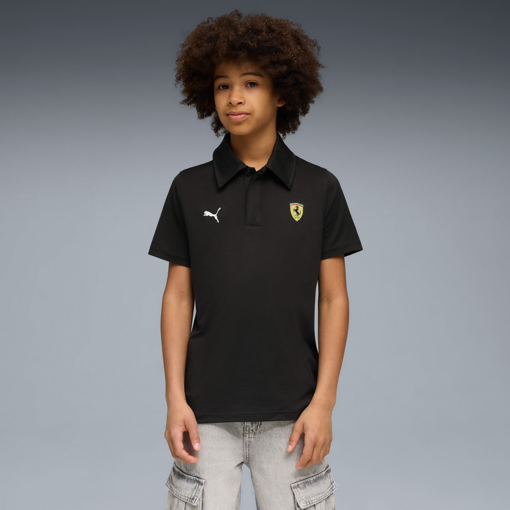 PUMA X SCUDERIA FERRARI ПОЛО SPORTSWEAR, ЧЕРНЫЙ