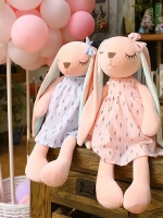 Мягкая игрушка спящая зайка 35 см