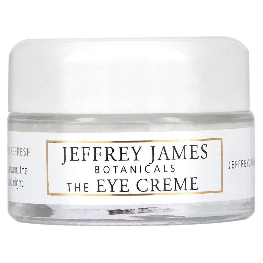 Jeffrey James Botanicals, крем для области вокруг глаз, осветляющий и освежающий, 15 мл (0,5 унции)