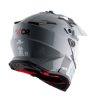 Шлем AXOR X-CROSS DUAL VISOR SC, с визором, цвет светло-серый (XL)