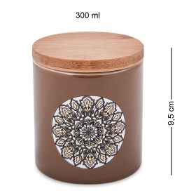 TJ-13/4 Керамическая банка мал. с крышкой из бамбука