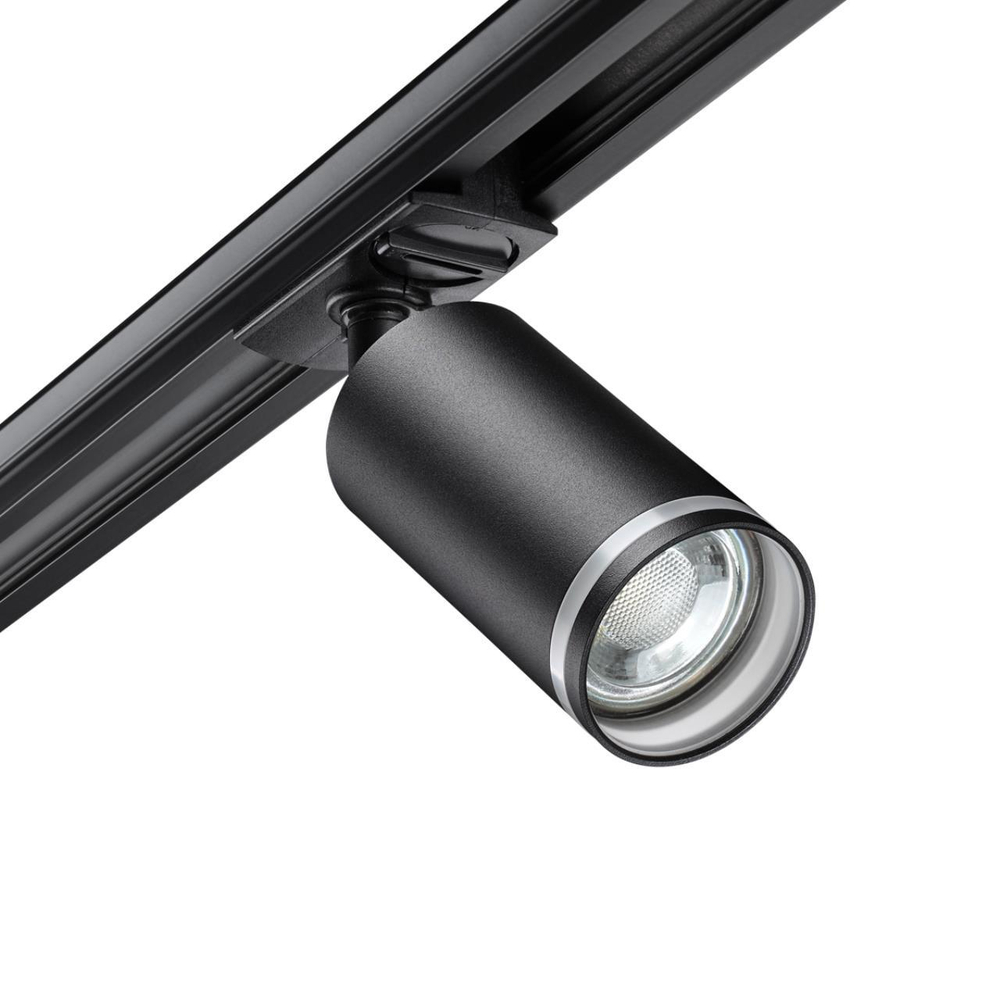 370877 PORT NT22 203 черный Светильник трековый однофазный двухжильный IP20 GU10 9W 220V ULAR