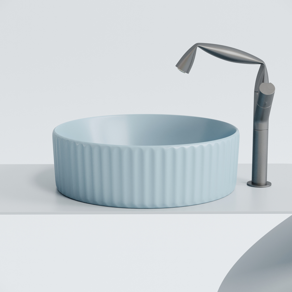 Рукомойник Ceramica Nova Element 36, см CN6057ML голубой матовый