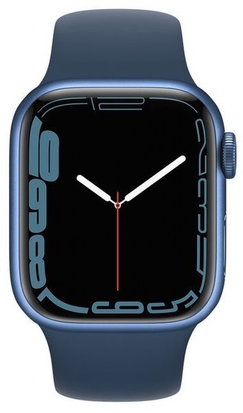 Умные часы Apple Watch Series 7 45mm Aluminium with Sport Band, синий омут (MKN83)