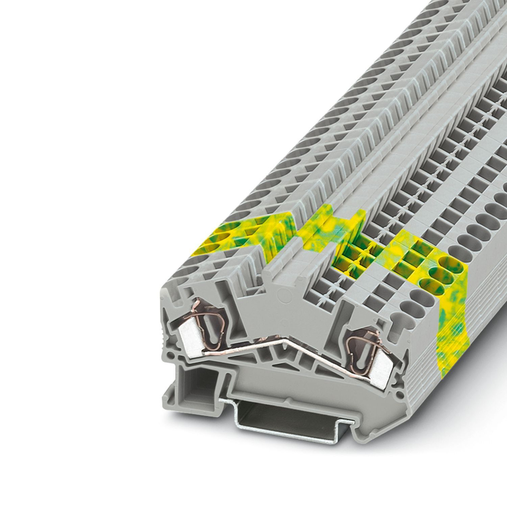 3036440 - STS 4-PE - Заземляющий клеммный модуль с пружинными зажимами