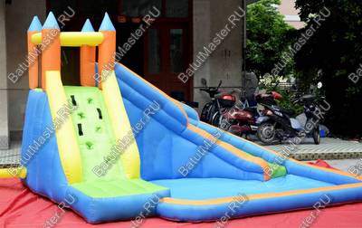Коммерческий надувной батут "Яркий замок"  4*3*2,2 м