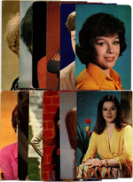 №131 Открытки Артисты и актёры СССР 1970–1980-е г. 25 штук. Цветные, чистые, без повторов