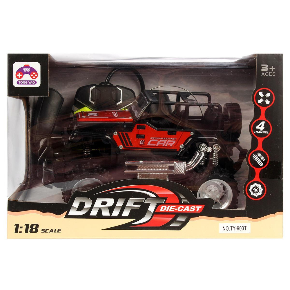 Машинка на пульте р/у, размер: 10,5*18*10 см, М1:18 (TONGYAO)