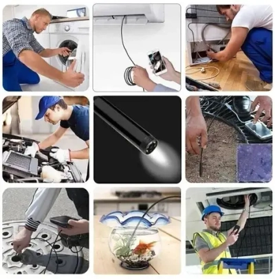 Эндоскоп , гибкая камера для труднодоступных мест с переходником TYPE-C 2М.