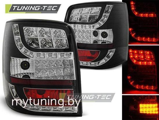 Задние фонари VW Passat B5 black led indicator