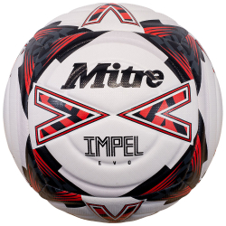 Мяч футб. MITRE Impel Evo 24, 5-B01790C29, р.5,мат.ТПУ,6 п, бут. кам, гибр.сш., бело-красный