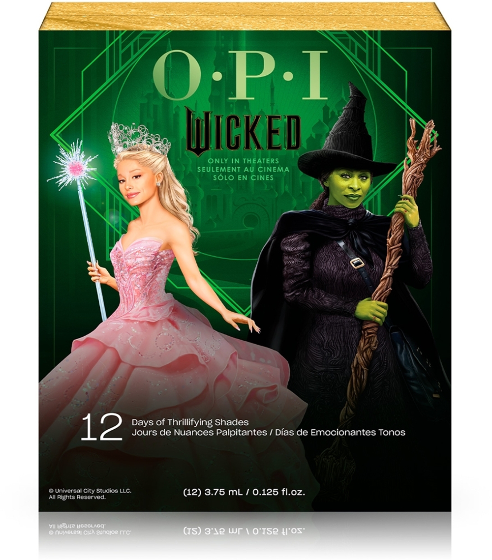 OPI Wicked Nail Lacquer - Мини-календарь для ногтей, 12× 3,75 ml