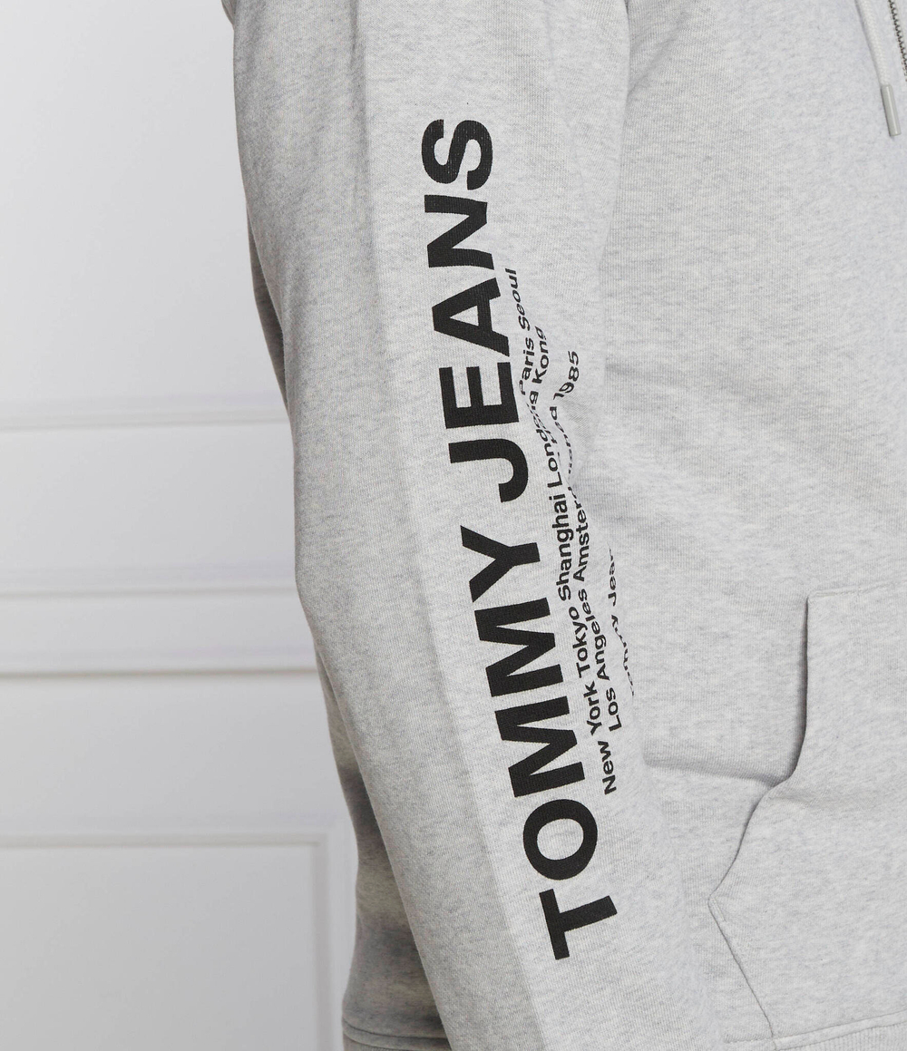 Худи ENTRY ZIP-THRU HOODIE Tommy Jeans - серый(DM0DM17783)