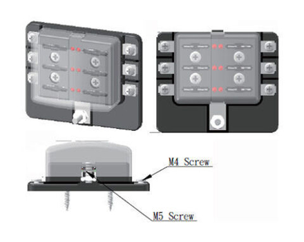 Блок на 8 предохранителей
