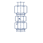 Соединение PNF DL06 М12х1.5 (корпус) не редукционное
