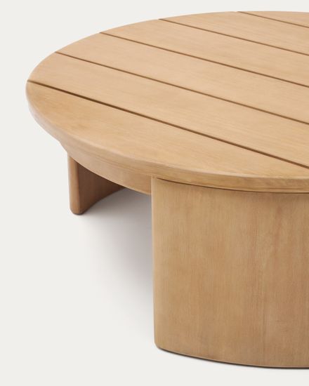 Журнальный столик Xoriguer из массива эвкалипта Ø95 см Испания