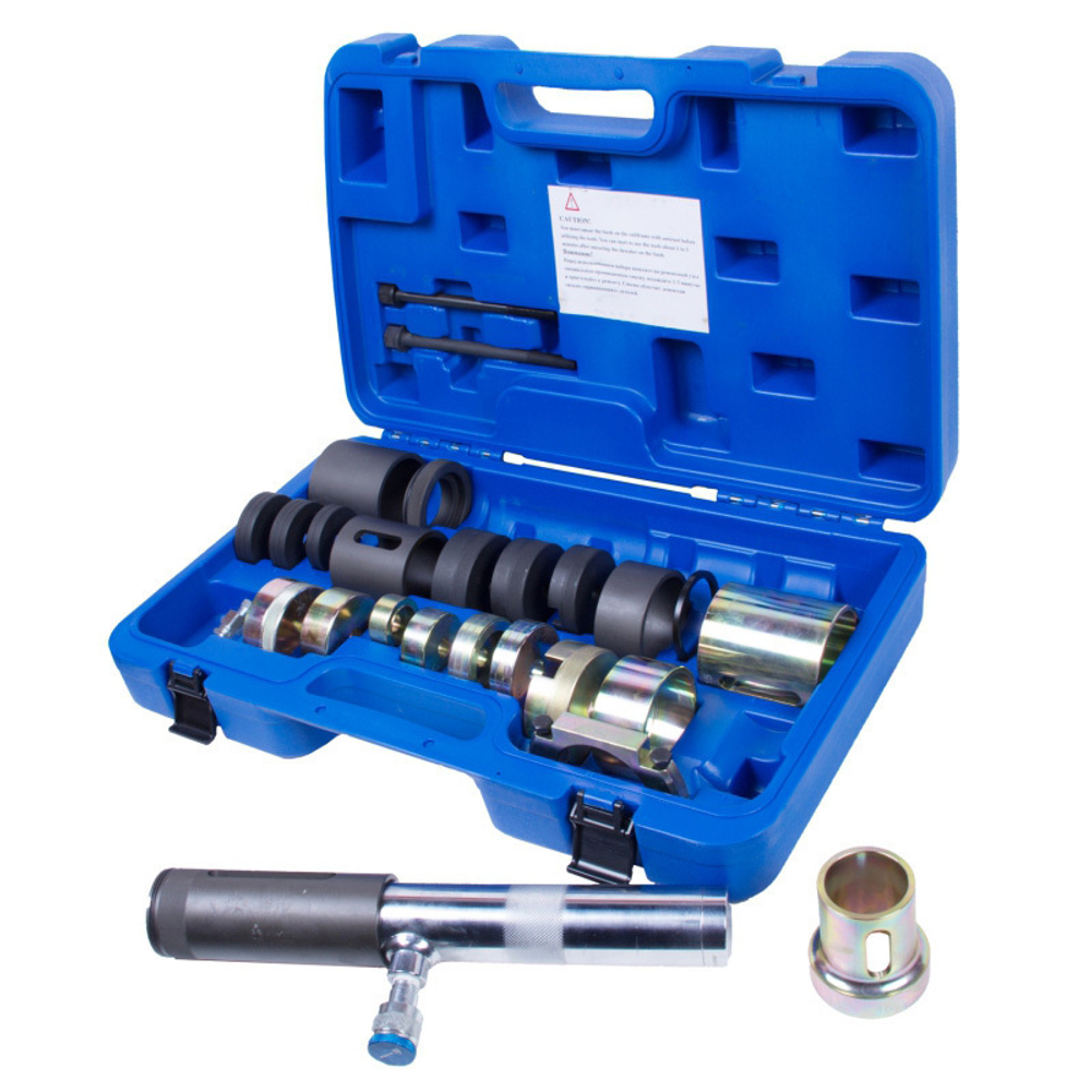 МАСТАК (110-23026C) Набор оправок для монтажа и демонтажа сайлентблоков BMW, гидравлический, кейс, 26 предметов